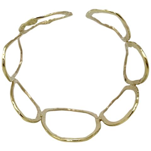 Bracciale Orion In Ottone Placcato Oro, Regolabile - Foto 2