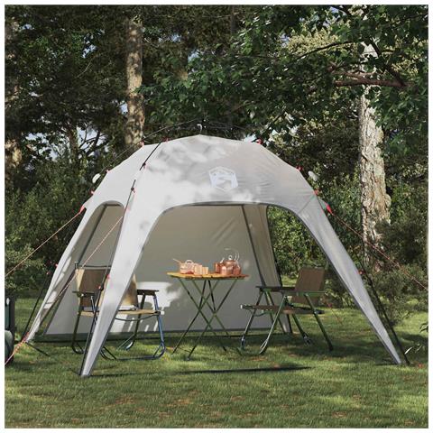 Tenda istantanea per 4 persone con rilascio rapido Grigio - Foto 2