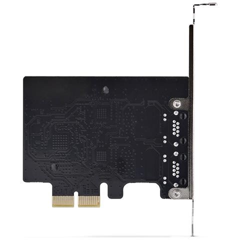 Scheda di Rete PCIe Gigabit a 2 Porte 5G, Interfaccia LAN PCI Express 5G / 2,5G / 1G / 100M / 10M, Realtek RTL8126, NIC Multi-Gigabit per Windows e Linux, TAA - Foto 2