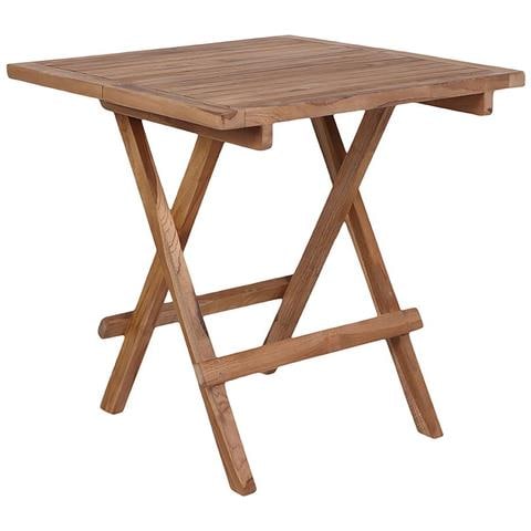 Tavolino Da Esterno Bilbao In Teak Naturale 50x50x50 Cm - Foto 1