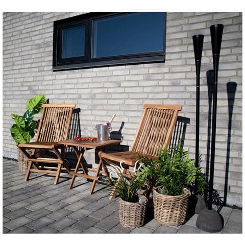 Tavolino Da Esterno Bilbao In Teak Naturale 50x50x50 Cm - Foto 8
