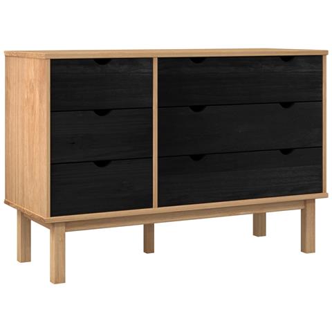 Mobile con Cassetti con cassetto OTTA Nero 111 x 43 x 73,5 cm - Foto 1