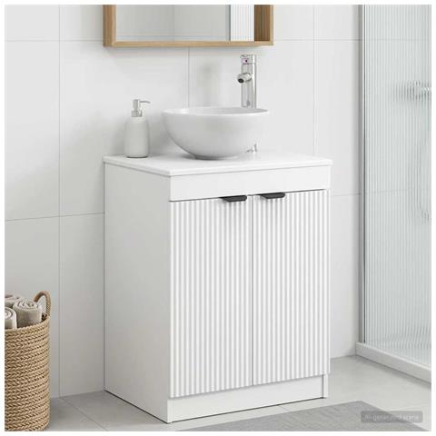 Mobile da Bagno Bianco 54 x 41 x 70 cm Legno ingegnerizzato - Foto 2