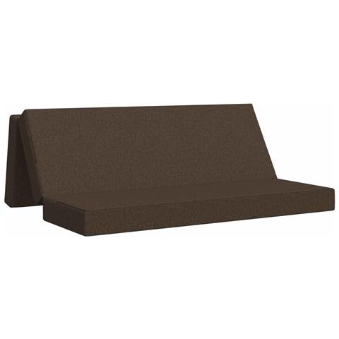 Divano Letto Pieghevole 200 x 67 x 45 cm Tortora - Foto 1