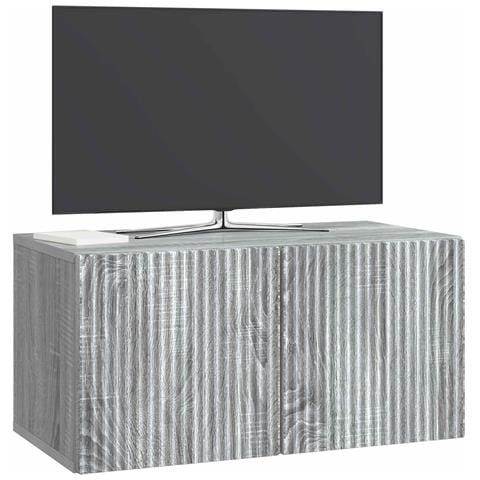 Mobile Porta TV da Muro Grigio Sonoma 59,5 x 31 x 30 cm - Foto 2