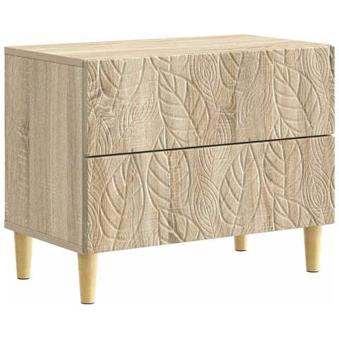 Comodino Rovere Sonoma 62 x 34,5 x 48 cm Legno ingegnerizzato - Foto 1