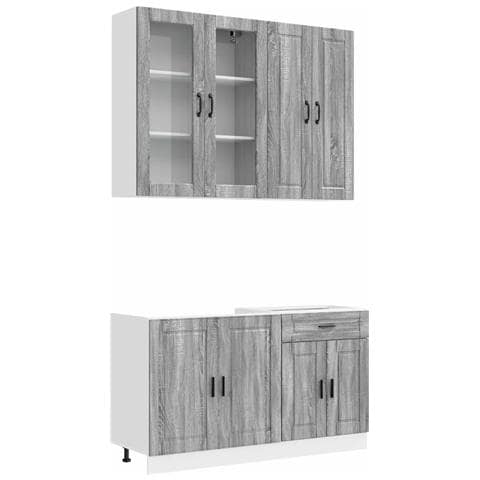 Unità Cucina PORTO 4 pcs Sonoma grigio Legno ingegnerizzato - Foto 1
