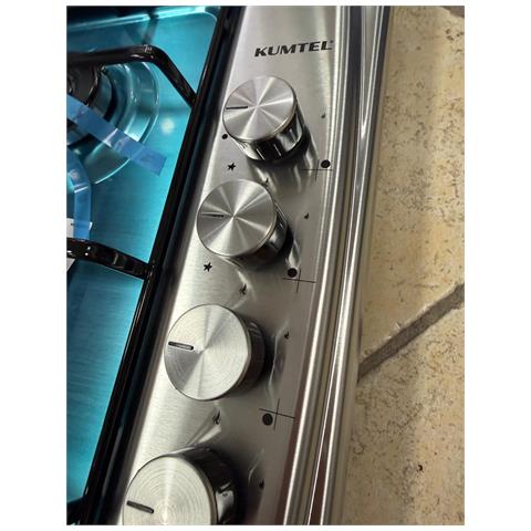 Piano cottura da Incasso a Gas 4 fuochi 60cm Inox M6-40BF INOX - Foto 2