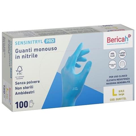 Guanto Monouso Sensinitryl Pro in Nitrile Large 100 Pezzi - Foto 1
