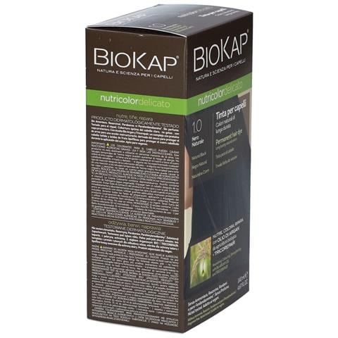 Biokap Nutricolor Delicato 1,0 Nero Naturale Tinta Tubo + Flacone - Foto 5