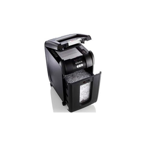 Distruggidocumenti a Frammento Auto Plus 300X Automatico con cestino da 40L capacità di 300 fogli - Nero - Foto 1