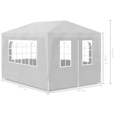 Tenda per Feste 3x4 m Bianca - Foto 7