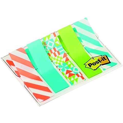 dispenser 100 segnapagina post-it index mini 684 geometrici 12x43.6mm - Foto 1