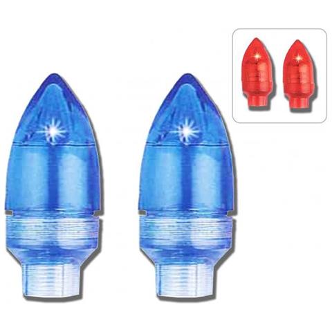 Coppia Luci A Led Per Valvole Linea Standard Bicicletta Ciclismo - Foto 1