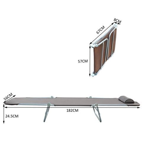 Sedia a Sdraio Lettino Reclinabile da Giardino Spiaggia Piscina Caffè - Foto 9