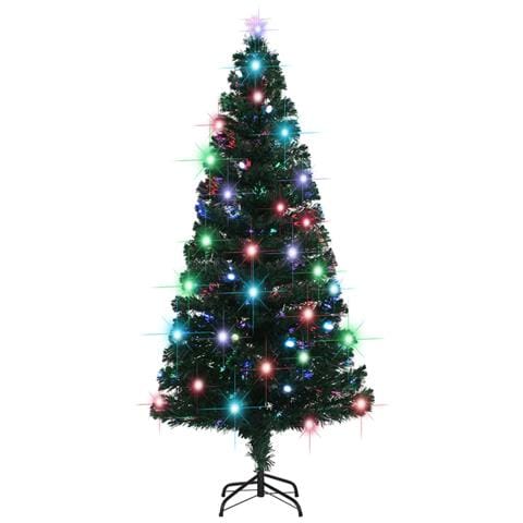 Albero di Natale Preilluminato con Supporto 180 cm Fibra Ottica - Foto 10