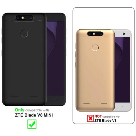 Custodia Compatibile Con Zte Blade V8 Mini In Grigio Metallico - Coperchio Protettivo In Silicone Tpu Flessibile - Foto 11