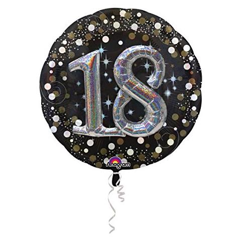 Pallone Foil Multi-balloon 36"""" - 91 Cm Sparkling Birthday 18 - Foto 2