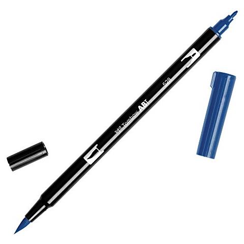 Abt 528 Doppia Punta: Pennello E Penna, Colore Blu (528 Navy Blue)  - Foto 1