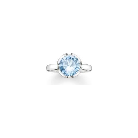 Gioielleria 036-009-31-50. Anello, Colore Blu Argento. Donna. - In ordine - Foto 2