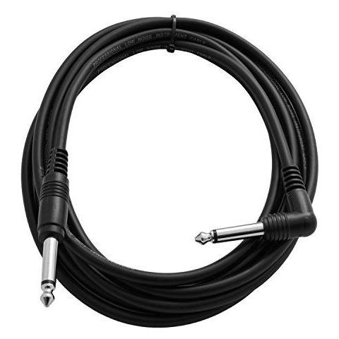 6.35mm - 14 Di Pollice Ad Angolo Di Destra Jack Guitar Cable - 3m Chitarra Basso Piombo - Foto 1