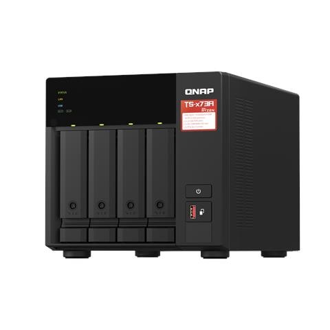 TS-473A NAS Tower Ryzen Embedded V1500B 8 GB DDR4 0 TB Turbo System Nero - Foto 2