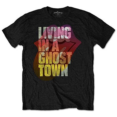 Rolling Stones Ghost Town - Maglietta Slim Fit, Da Uomo, Colore: Nero - Nero - X-large - Foto 1