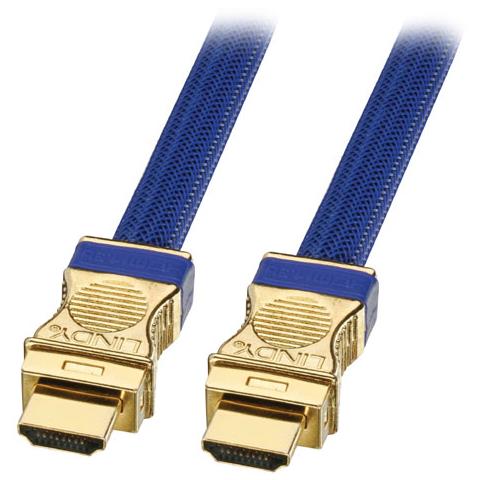 0.5m Gold HDMI Cable 0.5m HDMI HDMI Blu cavo HDMI - Foto 1