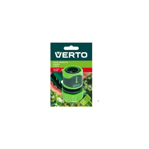 Verto Raccordo Tubo 1/2 'con Stop, Bi-materiale Antiscivolo, Plastica Di Alta Qualità Con Lavorazione Bi-materiale - Foto 2
