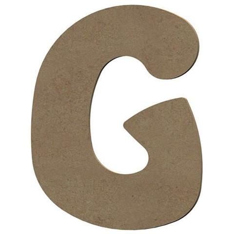 Lettera Maiuscola G In Legno Mdf Per La Decorazione - 8 Cm - Foto 1