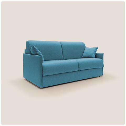 Evans Divano letto matrimoniale in tessuto impermeabile T13 169 cm (mat. 140x197) azzurro - Foto 1