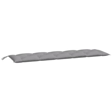 Cuscini Panca Da Giardino 2pz Grigi 180x50x7cm Tessuto Oxford - Foto 3