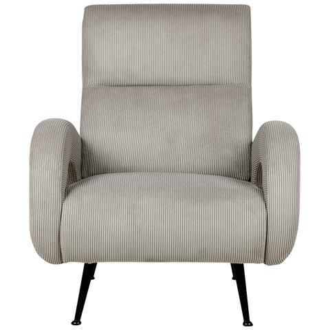 Poltrona Velluto A Coste Grigio Svalov - Foto 8