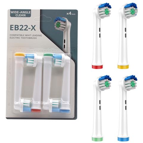 Testine Per Spazzolino Per Braun Oral B 1000 Eb22-x Confezione Da 4 - Foto 2