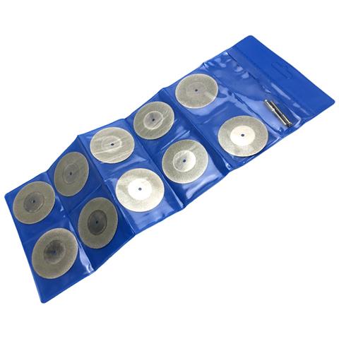 Kit Disco Da Taglio Diamantato Per Il Taglio Di Pietre Preziose, Ceramica, Vetro 10 Pezzi  50 Mm - Foto 4