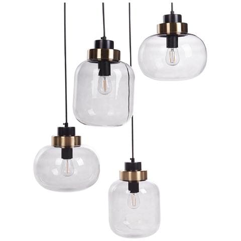 Lampadario Zayande Vetro Grigio Chiaro - Foto 2