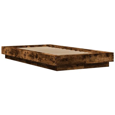 Giroletto Con Luci Led Rovere Fumo 90x200 Cm Legno Multistrato - Foto 3