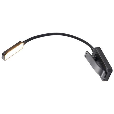 Lampada Da Lettura Con Morsetto Per Libri - 16 Led Black - Foto 1