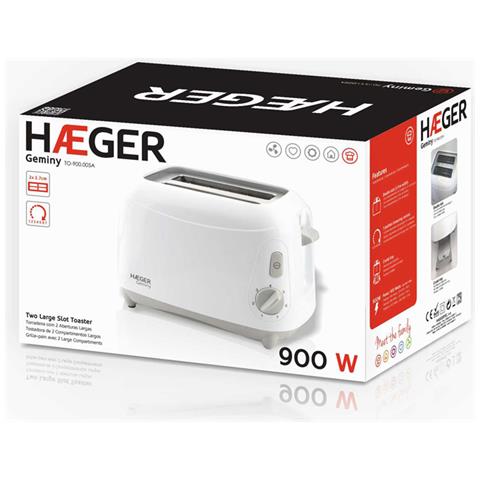 Tostapane TO-900.005A 2 Fetta /e Potenza 900 W Colore Bianco - Foto 1