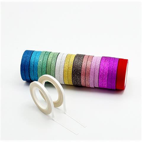 Set Di 26 Rotoli Di Nastro Adesivo Washi Glitterato - Foto 1