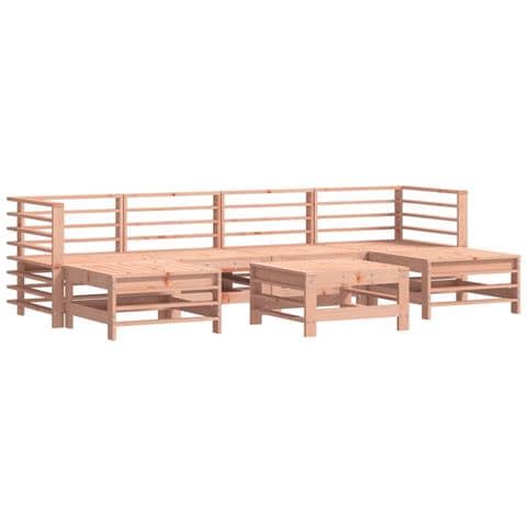 Set Salotto da Giardino 7 pz in Legno Massello di Douglas - Foto 1