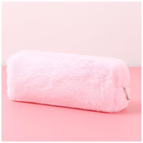 Astuccio Portamatite In Peluche, Borsa Ottagonale Per Cancelleria Per Studenti Pink - Foto 2