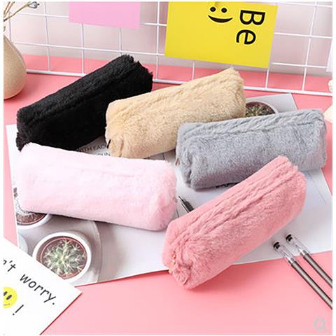 Astuccio Portamatite In Peluche, Borsa Ottagonale Per Cancelleria Per Studenti Pink - Foto 5