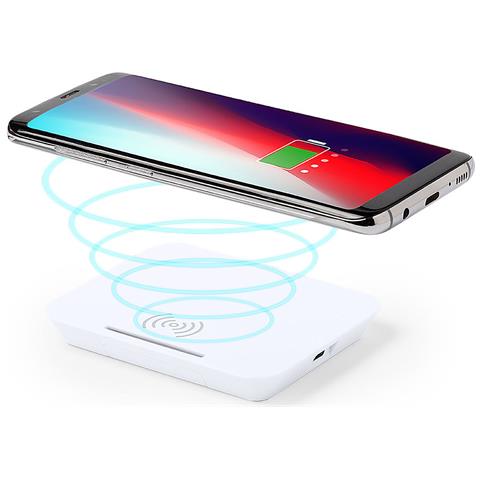 Caricabatterie Wireless 5w 9,5x1,3x7,6 Cm. Colore Bianco - Foto 2