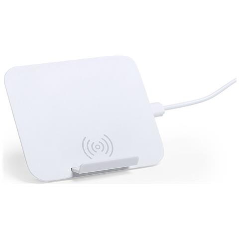 Caricabatterie Wireless 5w 9,5x1,3x7,6 Cm. Colore Bianco - Foto 4