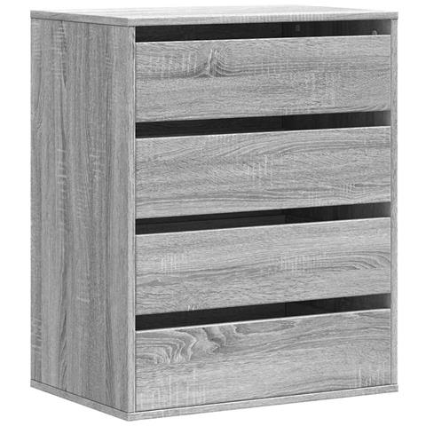 Lusso Casadino -  Cassettiera Angolare Grigio Sonoma 60x41x76cm Legno Multistrato - Foto 1