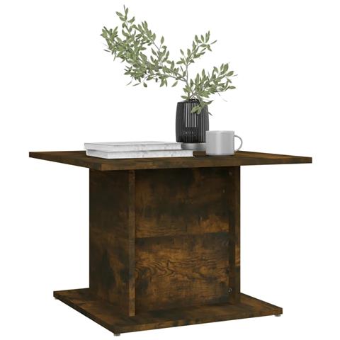 Tavolino Salotto Rovere Fumo 55,5x55,5x40cm Legno Multistrato - Foto 2