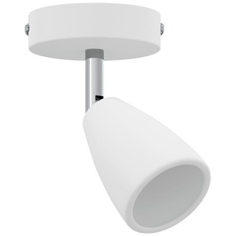 Faretto da soffitto 1 Via Regolabile Bianco GU10 - Foto 1