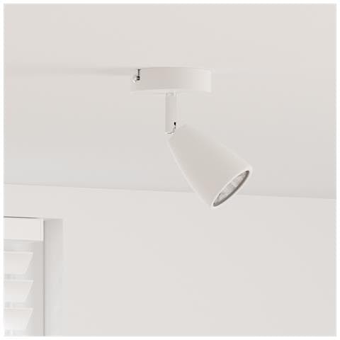 Faretto da soffitto 1 Via Regolabile Bianco GU10 - Foto 2