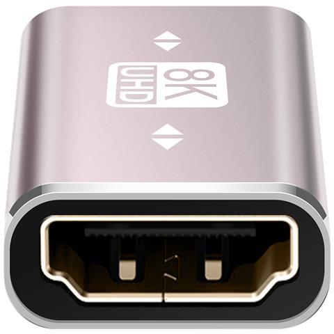 Adattatore Hdmi Femmina Verso Hdmi Femmina 2.1 8k Uhd, Argento - Foto 2